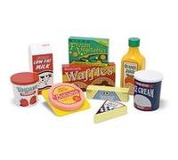 Gollnest & Kiesel Corbeille de miniatures alimentaires et d'entretien en bois - 2 ans+