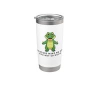 Les alligators me rendent heureuse, vous n'êtes pas si drôles Gobelet isotherme en acier inoxydable double paroi