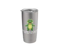 Les alligators me rendent heureuse, vous n'êtes pas si drôles Gobelet isotherme en acier inoxydable double paroi