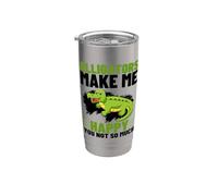 Les alligators me rendent heureuse, vous n'êtes pas si drôles Gobelet isotherme en acier inoxydable double paroi