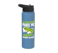 Les alligators me rendent heureuse, vous n'êtes pas si drôles Stainless Steel Insulated Water Bottle