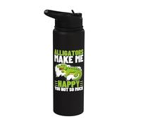 Les alligators me rendent heureuse, vous n'êtes pas si drôles Stainless Steel Insulated Water Bottle