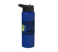 Les alligators sont géniaux Je suis génial Je suis un alligator drôle Stainless Steel Insulated Water Bottle