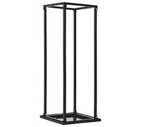 les allumettes, 37x37x113 cm Acier, Support à bûches de bois de chauffage, étagère de stockage de bois de chauffage, support de magasin de bûches en métal de ventilation for ensemble de support en boi