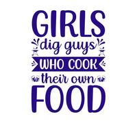 Les amateurs de barbecue adorent les imprimés typographiques rétro vintage et amusants. Les filles apprécient les gars qui cuisinent leur propre nourriture. Stickers muraux en PVC 36x49.8cm