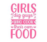 Les amateurs de barbecue adorent les imprimés typographiques rétro vintage et amusants. Les filles apprécient les gars qui cuisinent leur propre nourriture. Stickers muraux 57.6x79.7cm Rose