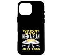 Les Amateurs de Cornhole Ont Besoin d'un Plan Juste pour s'amuser Coque pour iPhone 16 Pro Max