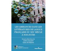 Les ambiances dans les littératures de langue française du XIXe siècle à nos jours