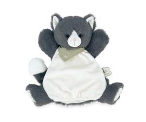 Les Amis Chat CHAMALLOW Doudou MARIONNETTE 25CM Gris