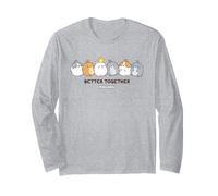 Les Amis de Molang Piu Piu et Pincos s'entendent Mieux Ensemble (Anime) Manche Longue