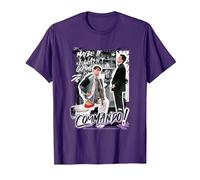 Les Amis Joey Deviennent Commando dans Les vêtements de Chandler T-Shirt, Homme, Violet, XXL