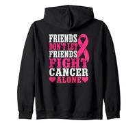 Les Amis ne laissent Pas Leurs Amis Combattre Le Cancer Seuls | Cancer du Sein Sweat à Capuche