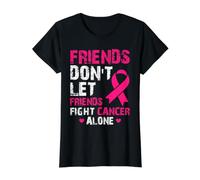 Les Amis ne laissent Pas Leurs Amis Combattre Le Cancer Seuls T-Shirt Graphique avec Valeur