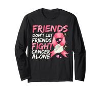 Les Amis ne laissent Pas Leurs Amis Lutter Contre Le Cancer du Sein Manche Longue