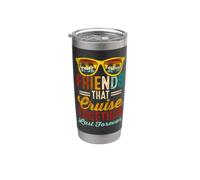 Les amis qui croisent ensemble durent pour toujours croisières Gobelet isotherme en acier inoxydable double paroi