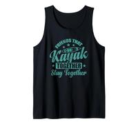 Les Amis Qui Font du Kayak Ensemble restent Ensemble Débardeur