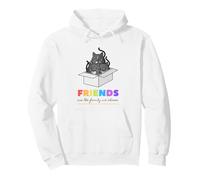 Les Amis sont la Famille Que Nous choisissons Cat Friend Cozy Vibes Sweat à Capuche