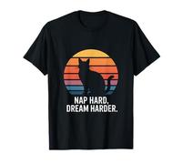 Les Amoureux des Chats de Nap Hard Dream Harder T-Shirt