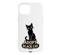 Les Amoureux des Chats Noirs adoptent Le Black Cat Rescue Coque pour iPhone 15 Plus