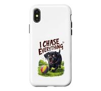 Les Amoureux des Chiens de Black Lab de I Chase Everything Coque pour iPhone X/XS