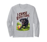 Les Amoureux des Chiens de Black Lab de I Chase Everything Manche Longue