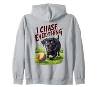 Les Amoureux des Chiens de Black Lab de I Chase Everything Sweat à Capuche