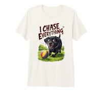 Les Amoureux des Chiens de Black Lab de I Chase Everything T-Shirt Haut de Gamme