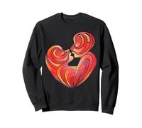 Les Amoureux s'embrassent et Leurs Corps forment Un cœur d'amour Sweatshirt