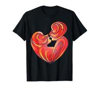 Les Amoureux s'embrassent et Leurs Corps forment Un cœur d'amour T-Shirt