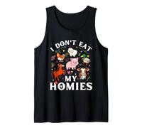 Les Amoureux végétaliens et végétariens Amusants de I Don't Eat Homies Débardeur