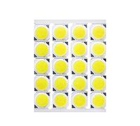 Les ampoules LED peuvent atténuer la lumière blanche froide 20pcs 3w 5w 7W LED 10W COB 13 * 13mm 240-260mA LED Source ampoule à bord en aluminium LED Chip lumière for LED Spotlight ( Color : Natural W
