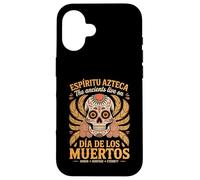 Les Anciens continuent de Vivre - Aztec Spirit Dia de Los Muertos Coque pour iPhone 16