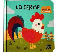 Les ani'doux - La ferme - Livre matières bébé - Imagier illustré avec matières à toucher - Dès 6 mois