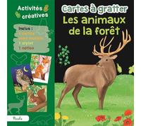 Laura Penone – Les animaux de la forêt – Cartes à gratter – 4 cartes + 1 stylet – Piccolia