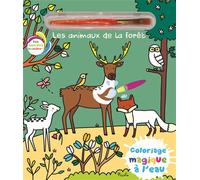 Les animaux de la forêt Coloriage magique à l'eau - Elisabeth Morais - Piccolia - cartonné - Livre-jeu