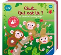 Ravensburger Play + - Mon 1er livre sonore Cherche et trouve : Chut qui est là ? Les animaux sauvages - Livre bébé dès 1 an - 13099033