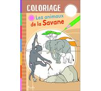Elodie Berthon – Les animaux de la savane – Coloriage – Piccolia – Broché