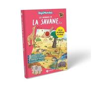 Les animaux de la savane - DépliMondes 4 ans +: Lis, déplie, joue et rencontre les animaux de la savane avec ton livre-jeu devenu imagier géant !
