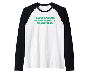 Les Animaux de Sauvetage sont Mes collègues préférés Manche Raglan