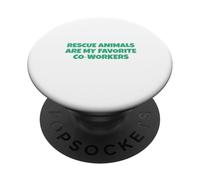 Les Animaux de Sauvetage sont Mes collègues préférés PopSockets PopGrip Adhésif