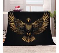 Les Animaux Déploient Leurs Ailes Et Volent Manta de franela 3D Suave - Cubre Sofá/Cama 130x150 cm,Art Ancien Mystérieux Estampado 3D Ultrarealista,Polar Caliente,Lavable,Hogar/Dormitorio