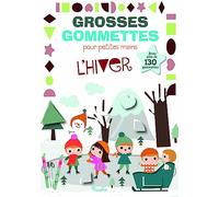 Les animaux du froid Grosses gommettes pour petites mains - Nicole Colas Des Francs - Piccolia - broché - Livre-jeu