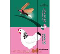 Les animaux du jour - Les animaux de la nuit - Lucie Brunellière - Amaterra - cartonné - Document jeunesse