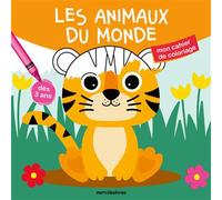 Les animaux du monde - Mon cahier de coloriage - Carotte Et Compagnie - Merci Les Livres - broché - Document jeunesse
