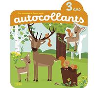 Les animaux et leurs petits en autocollants - 3 ans - Les animaux de la forêt