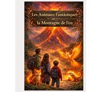 Les Animaux Fantastiques et la Montagne de Feu: Livre de coloriage avec QR Code - Histoire & Audio en 5 langues + 5 pages bonus