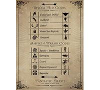 Les Animaux Fantastiques Fantastic Beasts (Codes) 60 x 80 cm Toile Imprimée