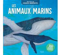 Les Animaux marins - 300 stickers repositionnables - Kathryn Jewitt - Kimane - broché - Document jeunesse