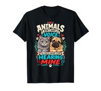 Les Animaux n'ont Pas de Voix : défense des Chiens et des Chats T-Shirt