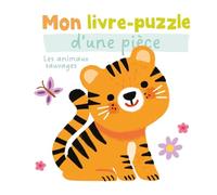 Les animaux sauvages - Mon livre puzzle d'une pièce